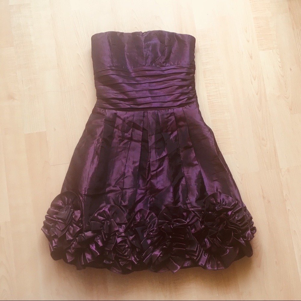 Lucy Paris Purple Taffeta Dress